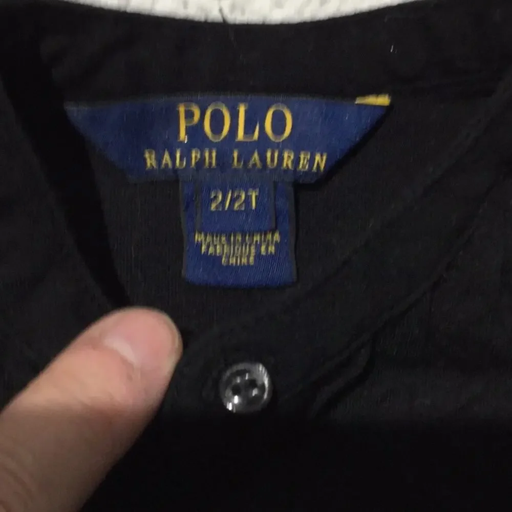 Ralph Lauren black 2T tuxedo knit blouse worn once